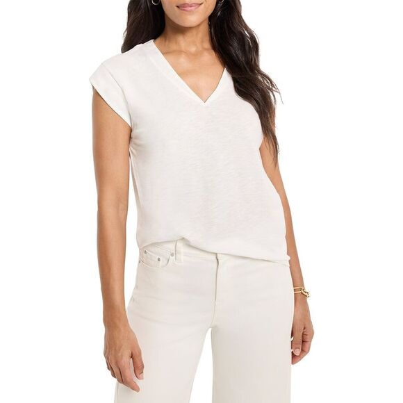 Nic+Zoe Womens  V-Neck Tank, White - Picture 1 of 3
